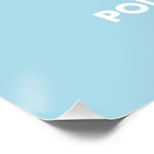 Politische Landkarte Frankreichs Poster (Ecke)