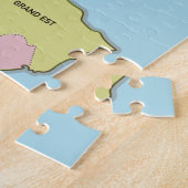 Politische Landkarte Frankreichs Puzzle (Seite)