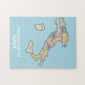 Politische Landkarte Italiens Puzzle (Horizontal)