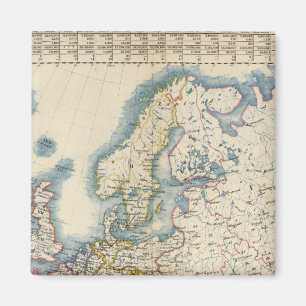 Politische Militärkarte Europas Magnet