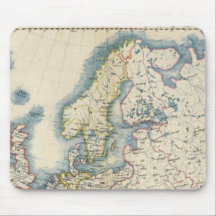 Politische Militärkarte Europas Mousepad