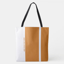 Politische Orange moderne vertikale Bande Tasche