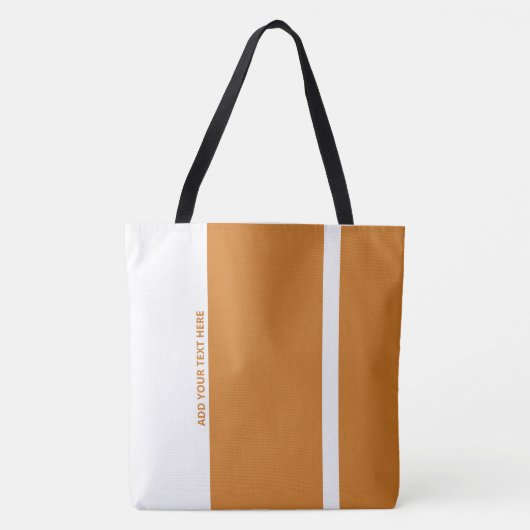 Politische Orange moderne vertikale Bande Tasche (Vorderseite)