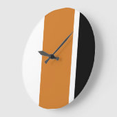 Politische Orange und schwarze, moderne vertikale Große Wanduhr (Winkel)