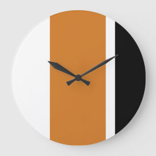 Politische Orange und schwarze, moderne vertikale  Große Wanduhr
