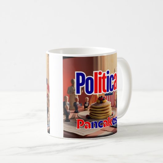 Politische Pancakes Tasse (VorderseiteRechts)