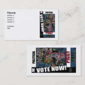 POLITISCHE PIGGIE VISITENKARTE (Vorne/Hinten)