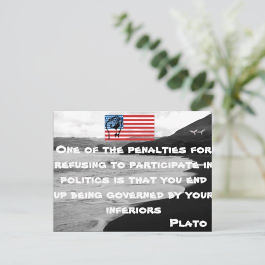 Politische Postkarte (Stehend Vorderseite)