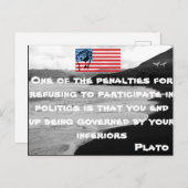 Politische Postkarte (Vorne/Hinten)