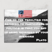 Politische Postkarte (Vorderseite)