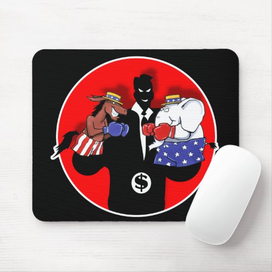 Politische Puppentheater Mousepad (Mit Mouse)