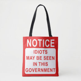 Politische Satire - komische Idioten in der Regier Tasche