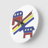 Politische Symbole Runde Wanduhr (Winkel)