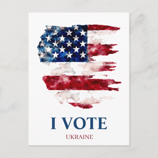 Politische Verteidigung der Ukraine Postkarte (Vorderseite)