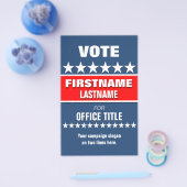 Politische Vorlage für benutzerdefinierte Kampagne Flyer (Einzeln)