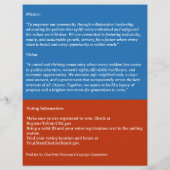 Politische Wahlkampagne Flyer (Hinten)