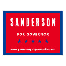 Politische Wahlkampagne Name Red White Blue