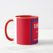 Politische Wahlkampagne Name Red White Blue Tasse (Links)