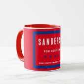 Politische Wahlkampagne Name Red White Blue Tasse (Vorderseite Links)