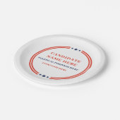 Politische Wahlkampf-Teeparty Pappteller (Schrägansicht)