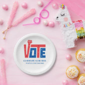 Politische Wahlkampf-Wüsten- oder Tea-Party-Verans Pappteller (Party)