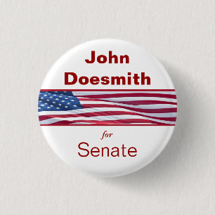 Politische Wahlkampfbuttons Button