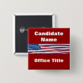 Politische Wahlkampfbuttons Button (Vorne & Hinten)