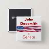 Politische Wahlkampffähigkeit Hintern für politisc Button (Vorne & Hinten)