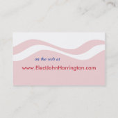 Politische Wahlkampfkarte - Staat Visitenkarte (Rückseite)