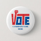 Politische Wahlkampfveranstaltung Button (Vorderseite)