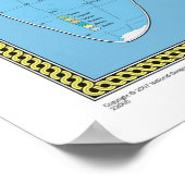 Politische Weltkarte Poster (Ecke)