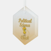 Politische Wissenschaft Ornament Aus Glas (Vorderseite Links)