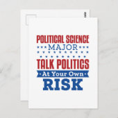 Politische Wissenschaft - wichtige politische Deba Postkarte (Vorne/Hinten)
