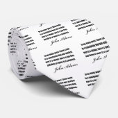 Politische Zitate durch John Adams Krawatte (Gerollt)