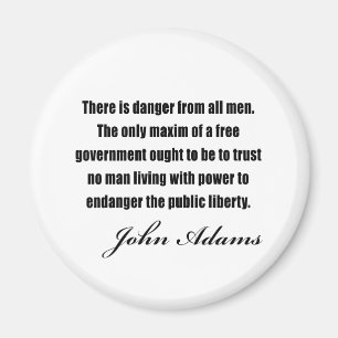 Politische Zitate durch John Adams Magnet
