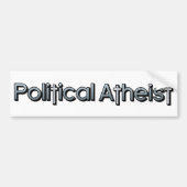 Politischer Atheist Autoaufkleber (Vorne)