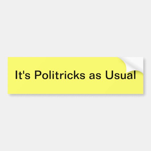 politischer Autoaufkleber (Vorne)