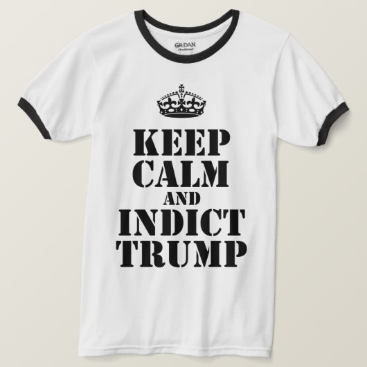 Politischer Behalt: Ruhe und Indiz für Trump T-Shirt (Design vorne)