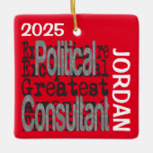 Politischer Berater CUSTOM Keramikornament (Vorderseite)