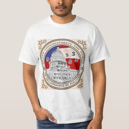 Politischer Billionaier T - Shirt (Vorderseite)