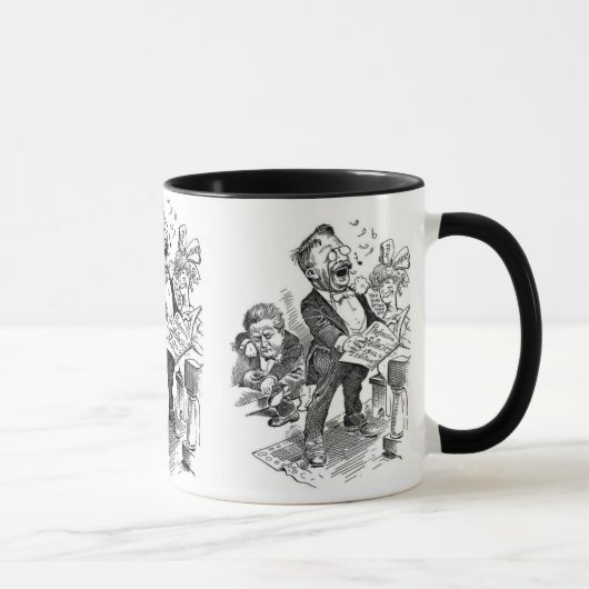Politischer Cartoon Theodore Roosevelt 1912 Tasse (Rechts)