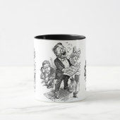 Politischer Cartoon Theodore Roosevelt 1912 Tasse (Zentrum)