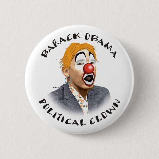 Politischer Clown Button (Vorderseite)
