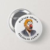 Politischer Clown Button (Vorne & Hinten)