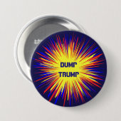 Politischer Dump-Trumpf-runder Knopf Button (Vorne & Hinten)