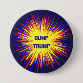 Politischer Dump-Trumpf-runder Knopf Button (Vorderseite)