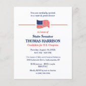 Politischer Fundraiser Patriotic American Flag Fly (Vorderseite)