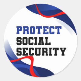 Politischer Gegner Trumps im Bereich der sozialen Runder Aufkleber