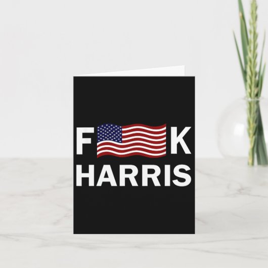 Politischer Humor F Kamala Harris Konservatives Re Karte (Vorderseite)