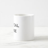 politischer Junkie Kaffeetasse (Mittel)